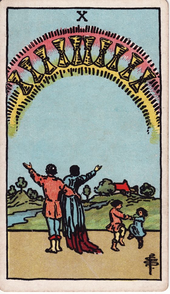 Ten of Cups — Rider-Waite tarot card