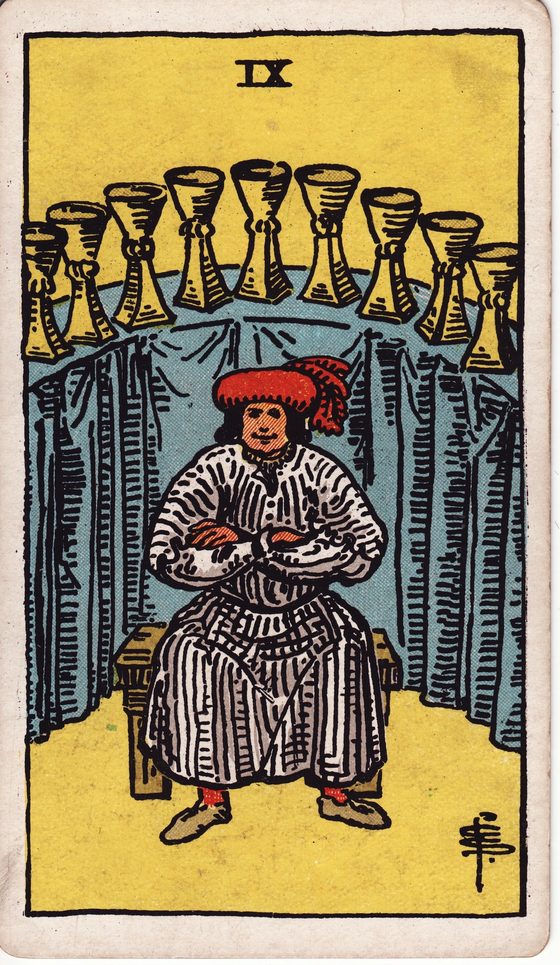 Nine of Cups — Rider-Waite tarot card