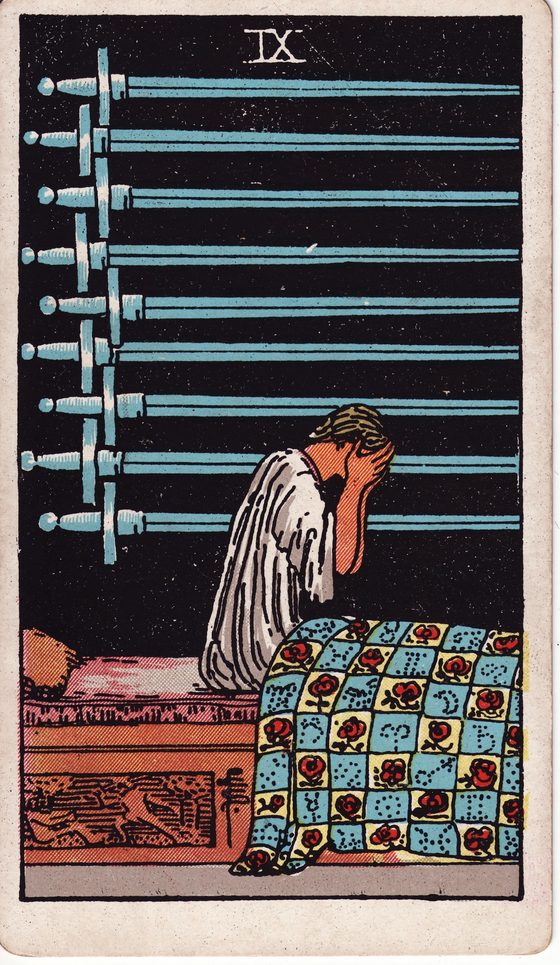 Nine of Swords — Rider-Waite tarot card