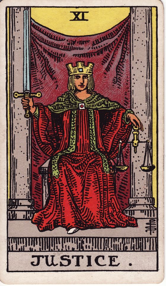 Justice — Rider-Waite tarot card