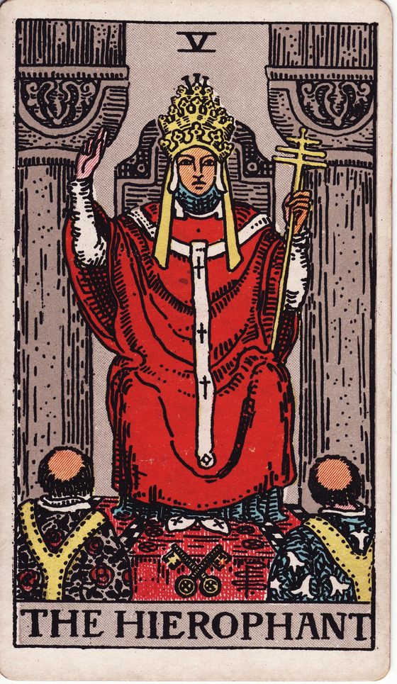 The Hierophant — Rider-Waite tarot card