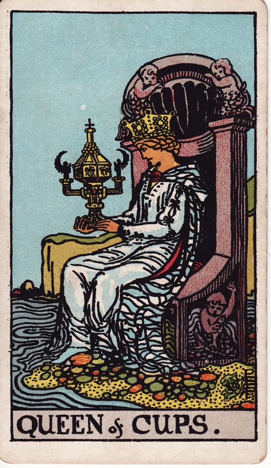 Queen of Cups — Rider-Waite tarot card