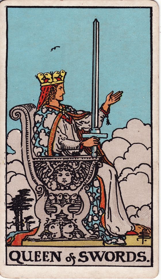 Queen of Swords — Rider-Waite tarot card