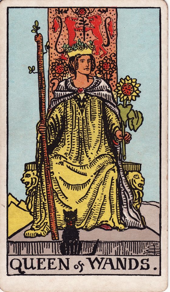 Queen of Wands — Rider-Waite tarot card