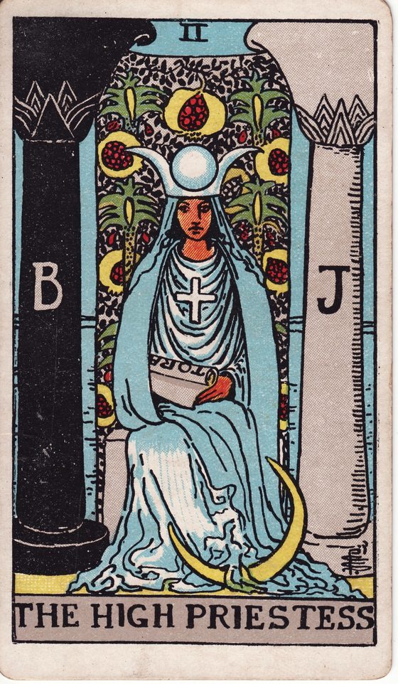 The High Priestess — Rider-Waite tarot card