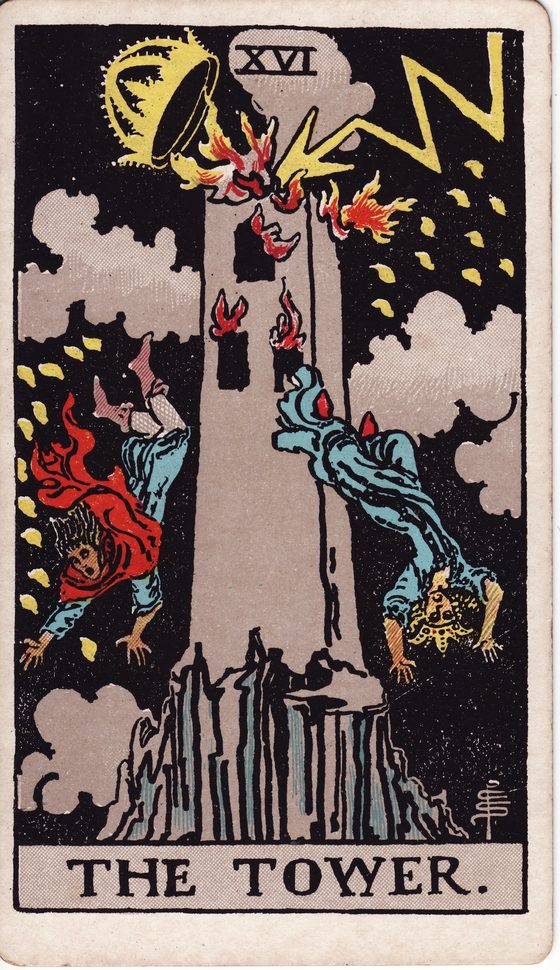 The Tower — Rider-Waite tarot card