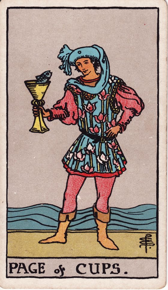 Page of Cups — Rider-Waite tarot card